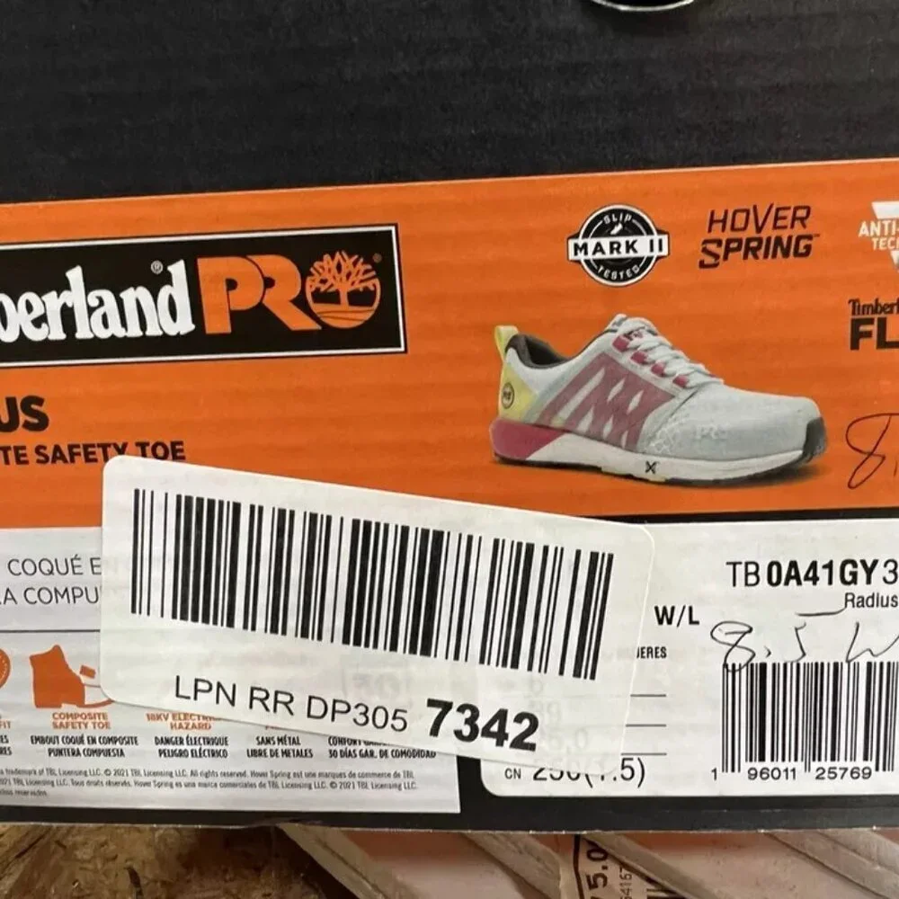 Timberland Pro Radius Comp Toe Sneaker Size Womens 8.5Wide